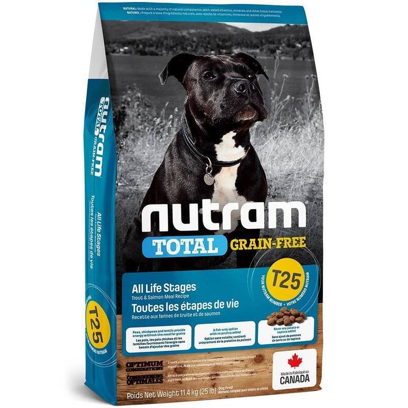 Nutram Total Grain Free T25 Lachs & Forelle - 11,4 kg (7,45 € pro 1 kg) von Nutram