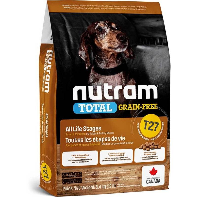 Nutram Total Grain Free T27 Small Breed Turkey, Chicken &... (12,48 € pro 1 kg) von Nutram