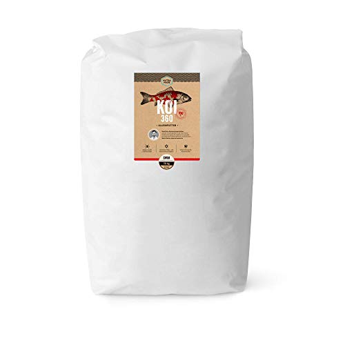 Nutramare Koi360 Swim 10 kg Frühjahr-Wachstumsfutter Nachfüllbeutel | Ideales Wachstum durch 40% Protein, Spirulina für Intensive Farben, Koifutter von Nutramare