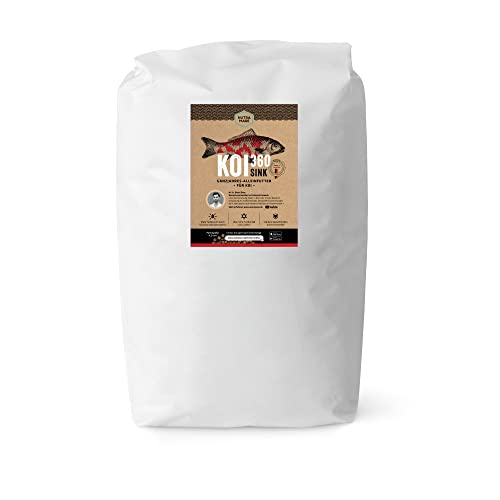 Nutramare Koi360 Sink 15kg | Sinkendes Koifutter für Frühjahr & Sommer | Hochverdaulich mit Wheat Germ, Spirulina & Beta-Glucan von Nutramare