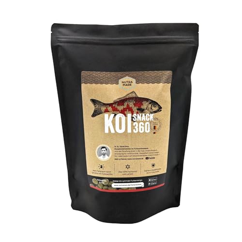 Nutramare Koi360 Snack 1,2 kg Koi-Leckerli | Gesunde Alternative zu Seidenraupen durch vollwertige Nährstoffe von Nutramare