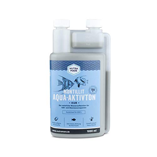 Nutramare Montillit Aqua-Aktivton 1L | 100% natürlicher Aquarium-Wasserklärer für kristallklares Aquarium-Wasser von Nutramare