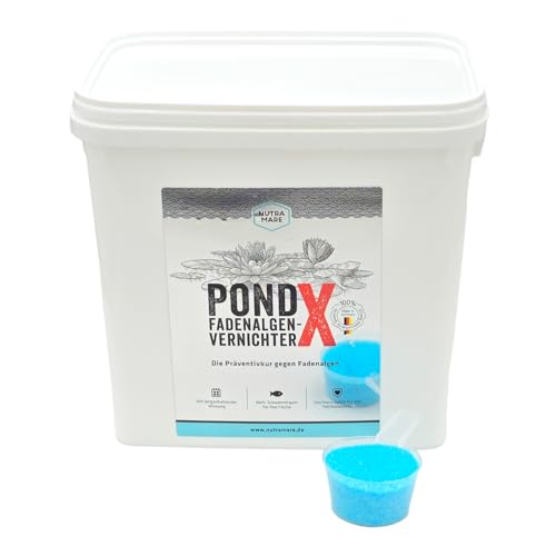 Nutramare PondX Fadenalgen-Vernichter 9 kg | Gegen Algenwachstum und Fadenalgen für Gartenteiche und Schwimmteiche, Phosphatfreie Algenbekämpfung, Schont Teichbewohner Nutramare PondX Fadenalgen-Vernichter 9 kg | Gegen Algenwachstum und Fadenalgen für Gartenteiche und Schwimmteiche, Phosphatfreie Algenbekämpfung, Schont Teichbewohner von Nutramare
