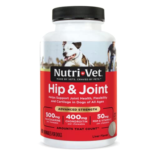Nutri-Vet Hip & Joint Advanced Stärke Kautabletten für Hunde von Nutri-Vet