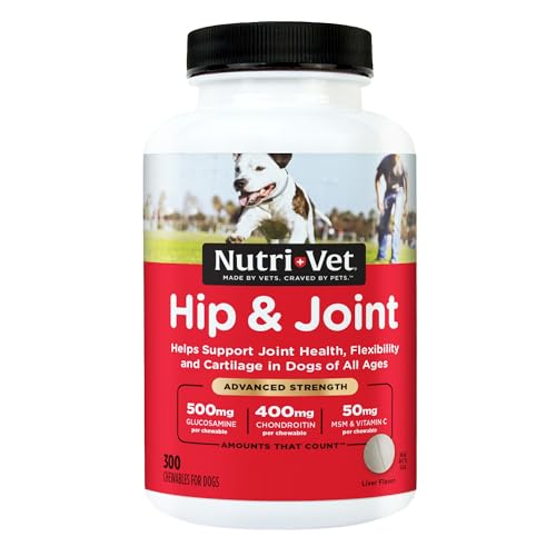 Nutri-Vet Hip & Joint Advanced Stärke Kautabletten für Hunde von Nutri-Vet