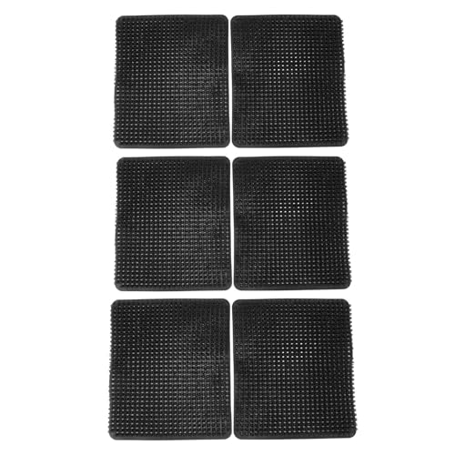 NutriEss Chicken Nesting Box Pads PE Chicken Nesting Pads Hen Nest Mats 6 Pcs Black Egg Laying Accessory Comfortable Bedding for Coop (Black) von NutriEss