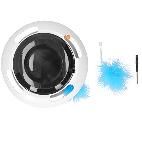 NutriEss Interactive Cat Electric Turntable Toy Feather Training Supplies für Kätzchenspielzeit von NutriEss