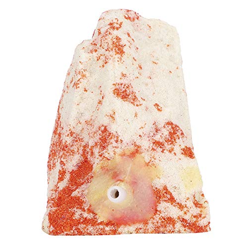 NutriEss Luftstein Aquarium Sauerstoffstein Kunststoff Vulkan Design Weiß Rot Aquarium Dekoration Zubehör für Fischbecken und Aquarien 1 Stück 7 4 cm von NutriEss