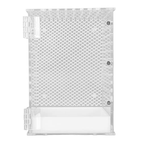 Nutriess Hochtransparente Acryl -Reptilien -Terrarium -Tank für Leoparden Gecko Snake Frog mit klarem Lebensraumdesign und Paludariummerkmale (Klein) von NutriEss
