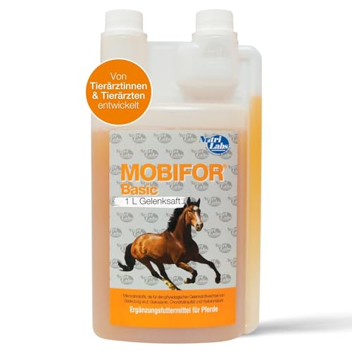 NutriLabs Mobifor® Basic Gelenksaft für Pferde 1 L - mit Chondroitin, Hyaluronsäure u.v.m. - Glucosamin Pferd - Pferde-Nahrungsergänzungsmittel - Gelenknahrung für Pferde von NutriLabs