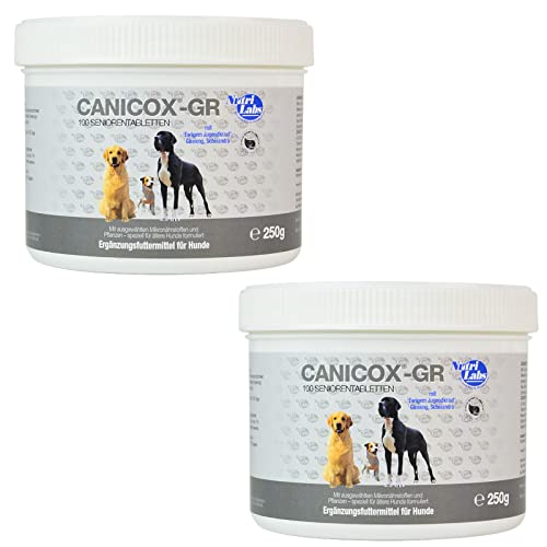 NutriLabs Canicox GR - Ergänzungsfuttermittel für ältere Hunde - Doppelpack - 2 x 100 Tabletten von NutriLabs