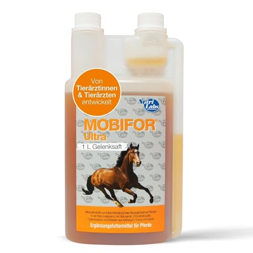 NutriLabs Mobifor® Ultra Gelenksaft für Pferde 1 kg - mit Glucosamin, Chondroitin, Hyaluronsäure u.v.m. - MSM-Pferd - Pferde-Nahrungsergänzungsmittel - Gelenknahrung für Pferde von NutriLabs