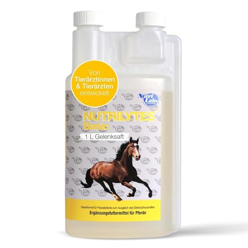 NutriLabs Nutrilytes Basic Elektrolyte für Pferde, geeignet für Freizeitpferde zum Ausgleich des Elektrolythaushaltes bei mäßigem Schwitzen, 1 L von NutriLabs