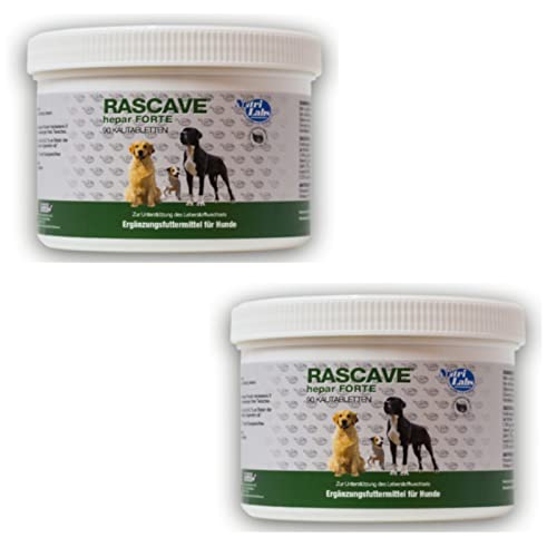 NutriLabs Rascave Hepar forte für Hunde - Doppelpack - 2 x 90 Tabletten von NutriLabs