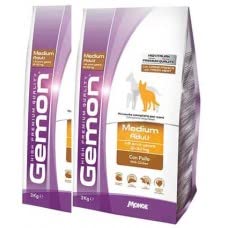 Gemon 15 kg Hundefutter mit 80 Nutri-Poop-Hygienebeutel für Hunde (2 Säcke Medium Adult Huhn) von Nutripet