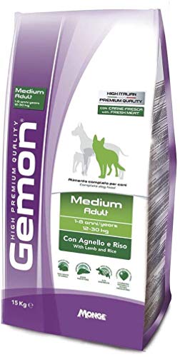 Gemon Medium Adult Lamm 15 kg + Gratis Marke Nutri von Nutripet