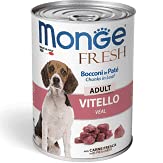 Monge Fresh Bocconi in Pastete, 24 Dosen à 400 g + NutriRiso 1 kg (Kalbfleisch) von Nutripet