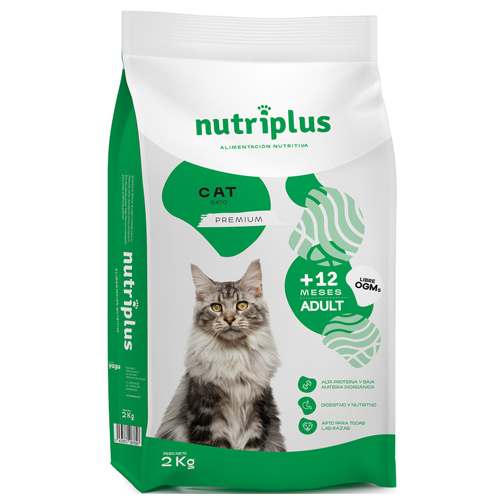2 kg / 7 kg Nutriplus Cat zum Sonderpreis! - 2 kg Adult von Nutriplus