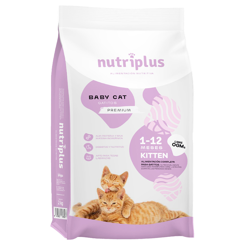 2 kg / 7 kg Nutriplus Cat zum Sonderpreis! - 2 kg Kitten von Nutriplus