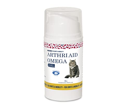 ProDen PlaqueOff NutriScience ArthriAid Omega Gel-Futterzusatz für Katzen, 50 ml, für Gelenke und Mobilität von ProDen PlaqueOff