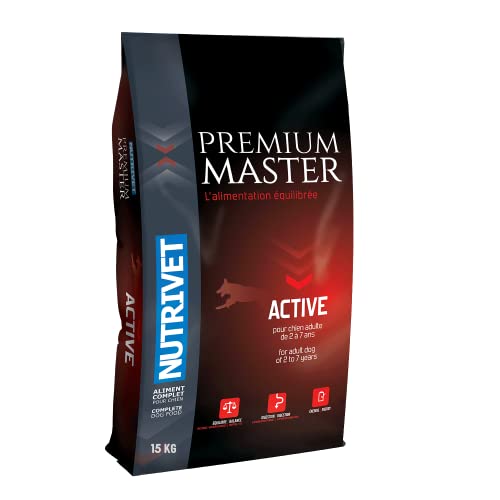 NUTRIVET - Premium Master Active - Adult Active Hundefutter - Huhn & Reis - 15kg von Nutrivet