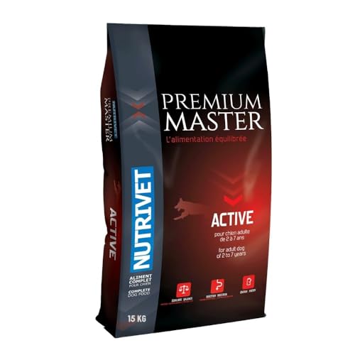 NUTRIVET - Premium Master Active - Adult Active Hundefutter - Huhn & Reis - 15kg von Nutrivet