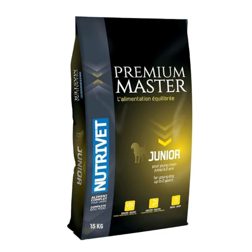 NUTRIVET - Premium Master Junior - Welpenkroketten mit normaler Aktivität - Huhn & Reis - 15kg von Nutrivet