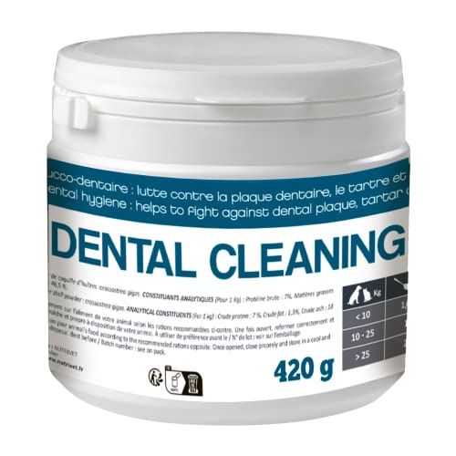 NUTRIVET - Dental Cleaning - Ergänzungsfuttermittel - Hunde & Katzen - Mundhygiene - Glas 420 g von Nutrivet