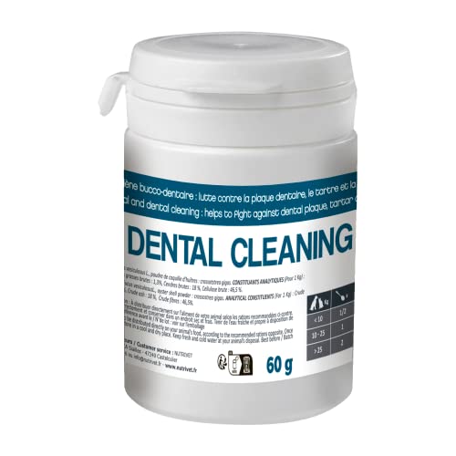 NUTRIVET - Dental Cleaning - Ergänzungsfuttermittel - Hunde & Katzen - Mundhygiene - Glas 60 g von Nutrivet