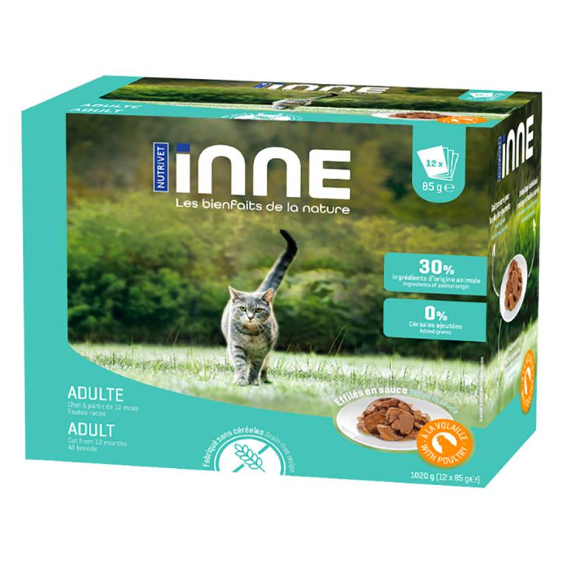 Nutrivet Inne Adult Cat mit Geflügel - 12 x 85 g von Nutrivet