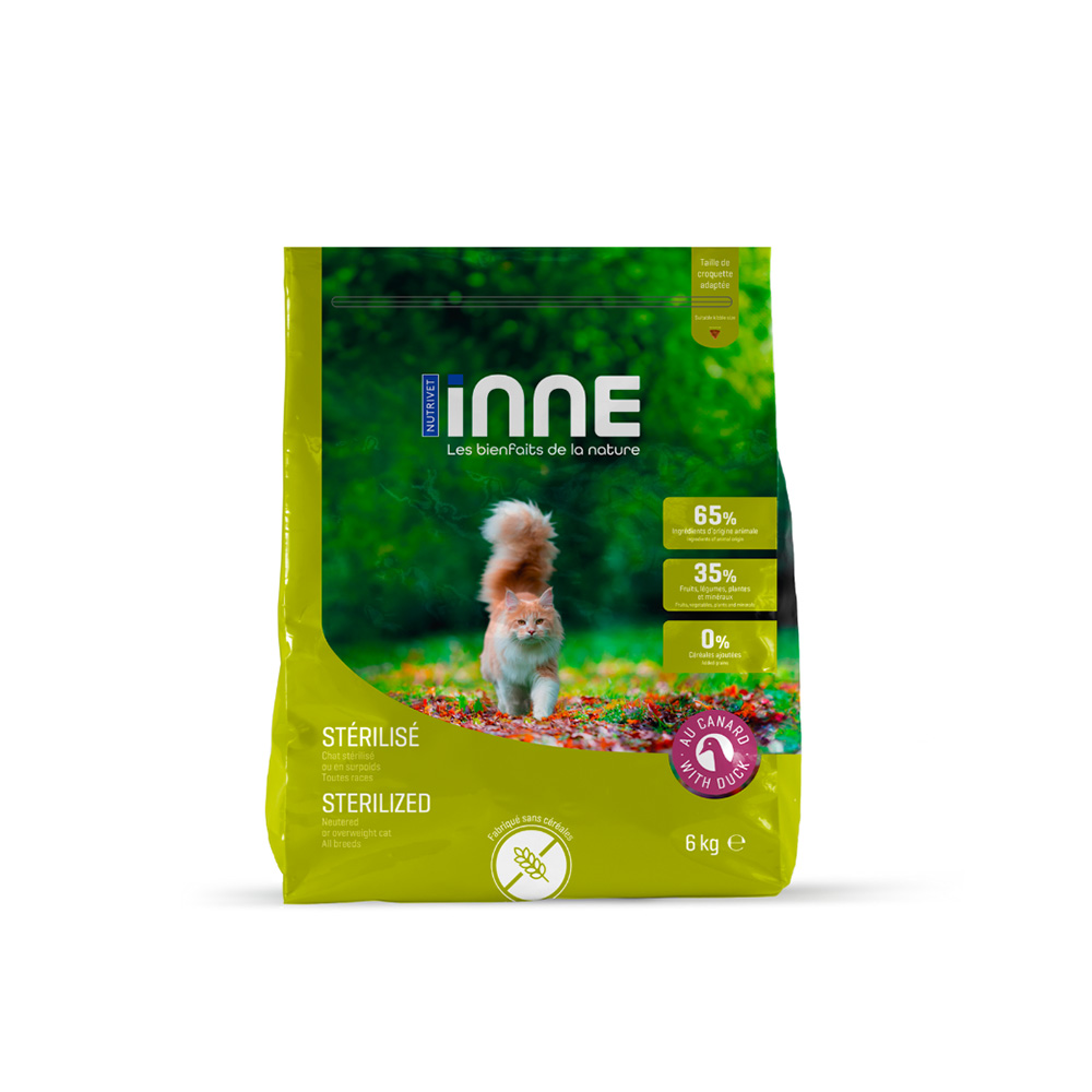 Nutrivet Inne Cat Sterilized Ente - Sparpaket: 2 x 6 kg Nutrivet Inne Cat Sterilized Ente - Sparpaket: 2 x 6 kg von Nutrivet