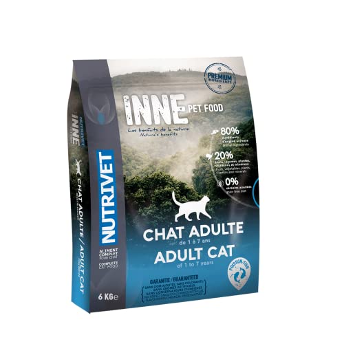 NUTRIVET - INNE Katze - Getreidefreies Futter - Erwachsene Katze - Fisch - 80% Inhaltsstoffe tierischen Ursprungs - 6kg von Nutrivet