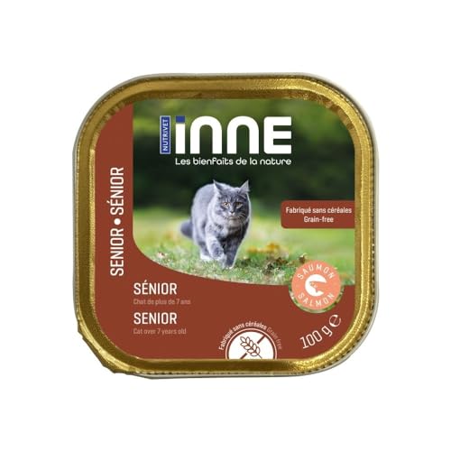 Nutrivet - Inne Katze – Terrin – Seniorkatze – Lachs 100 g x 10 von Nutrivet