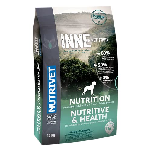 NUTRIVET - INNE Chien Nutrition - Hund - Getreidefreies Futter - Erwachsener Hund - Geflügel - 80% Zutaten tierischen Ursprungs - 12 kg von Nutrivet