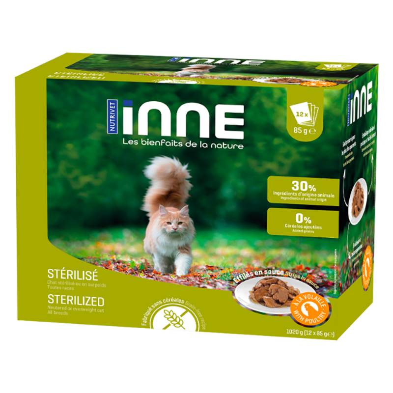 Nutrivet Inne Sterilized Cat mit Geflügel - 12 x 85 g von Nutrivet