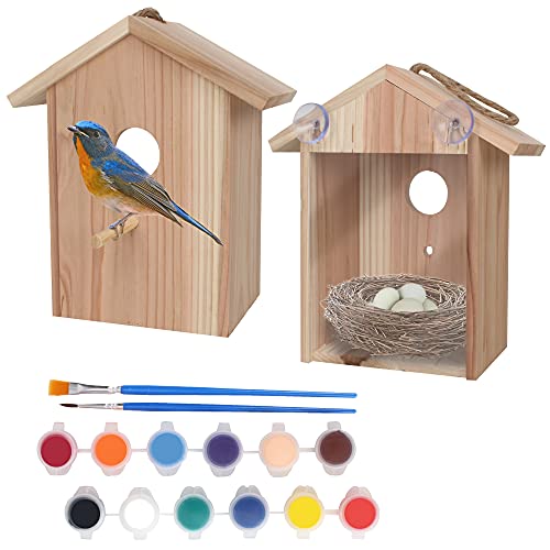 Vogelhaus mit Farbset, Fenster, Vogelhaus, Spionage, Vogelhaus mit starken Saugnäpfen, durchsichtiges Vogelhaus für Kinder, My Spy Clear Birdhouse, klares Vogelhaus, Vogelnest, Handwerk Vogelhaus mit Farbset, Fenster, Vogelhaus, Spionage, Vogelhaus mit starken Saugnäpfen, durchsichtiges Vogelhaus für Kinder, My Spy Clear Birdhouse, klares Vogelhaus, Vogelnest, Handwerk von Nuts for Nature Outdoor Animal Products