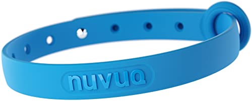 Nuvuq Bequemes, weiches und leichtes Katzenhalsband mit Druckknopfverschluss (Blaubeerblau) von Nuvuq