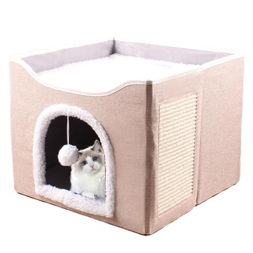 Big Cat Cave - Faltbares Höhlenkätzchenkatze, Katzenbett Für Innenkatze Kätzchen, Welpen Und Kleine Tiere Katzenbett Katze Innenkatze Katzenkatze Nest Katkatte Katten Big Cat Cave - Faltbares Höhlenkätzchenkatze, Katzenbett Für Innenkatze Kätzchen, Welpen Und Kleine Tiere Katzenbett Katze Innenkatze Katzenkatze Nest Katkatte Katten von Nuyhadds