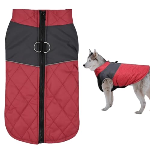 Hunde-Wintermantel – Reflektierende Hundejacke, Warme Winter-Hundekleidung | Reflektierende Wasserdichte Haustierjacken, Warmer Hundemantel Mit Verstellbarem Brustumfang, Schneesichere Haustierkleidun Hunde-Wintermantel – Reflektierende Hundejacke, Warme Winter-Hundekleidung | Reflektierende Wasserdichte Haustierjacken, Warmer Hundemantel Mit Verstellbarem Brustumfang, Schneesichere Haustierkleidun von Nuyhadds
