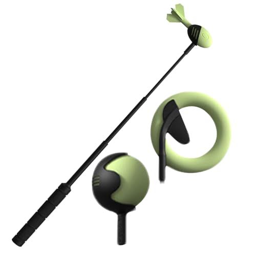 Hundeball Werfer Griff - Einziehbarer Ballwerfer Stick, Rutschfester Apportierstab Halter | Interaktiver Tennisballwerfer mit Griff, Stabiler Wurfstab für Spaziergänge für Training Outdoor Spiel von Nuyhadds
