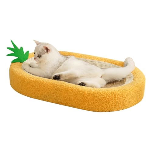 Katzenkratzbett - Verschleißfestes Katzenkratzbrett, Schalenförmiger Kratzbaum | Verdicktes Katzenkratzbrett, Stabiles Katzenkratz-Loungebett, Langlebiges Polster Verhindert Das Schleifen Der Krallen Katzenkratzbett - Verschleißfestes Katzenkratzbrett, Schalenförmiger Kratzbaum | Verdicktes Katzenkratzbrett, Stabiles Katzenkratz-Loungebett, Langlebiges Polster Verhindert Das Schleifen Der Krallen von Nuyhadds