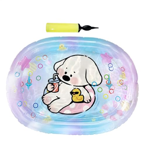 Katzenwasserbett - Katzenwassermatte, Wassermatte Katzenwasserbett Spielmatte | Rechteckige Aufblasbare Faltbare I -sensorische Katzenwasserspielzeug Für Heimreisehunde, Kätzchen, Innen Im Freien, Int Katzenwasserbett - Katzenwassermatte, Wassermatte Katzenwasserbett Spielmatte | Rechteckige Aufblasbare Faltbare I -sensorische Katzenwasserspielzeug Für Heimreisehunde, Kätzchen, Innen Im Freien, Int von Nuyhadds