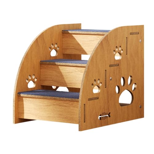 Kletterschrittleiter Für Hunde - Faltbare Tiertreppe, Stabiler Holzrahmen | Treppensystem Ohne Schlupf, Breites Oberflächenkissen, Stützkletteroptionen Für Große Hunde, Ältere Katzen, Betten, Sofas, I Kletterschrittleiter Für Hunde - Faltbare Tiertreppe, Stabiler Holzrahmen | Treppensystem Ohne Schlupf, Breites Oberflächenkissen, Stützkletteroptionen Für Große Hunde, Ältere Katzen, Betten, Sofas, I von Nuyhadds