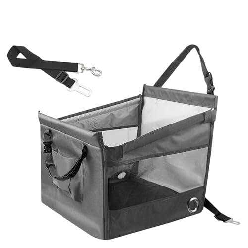 Nuyhadds Hunde-Autositz, Auto-Sitzkissen, Kätzchen-Booster-Kindersitz, wasserdicht, für LKW-Fahrzeug, Auto-Rucksack, Kätzchenbett, Kissen, atmungsaktiv von Nuyhadds
