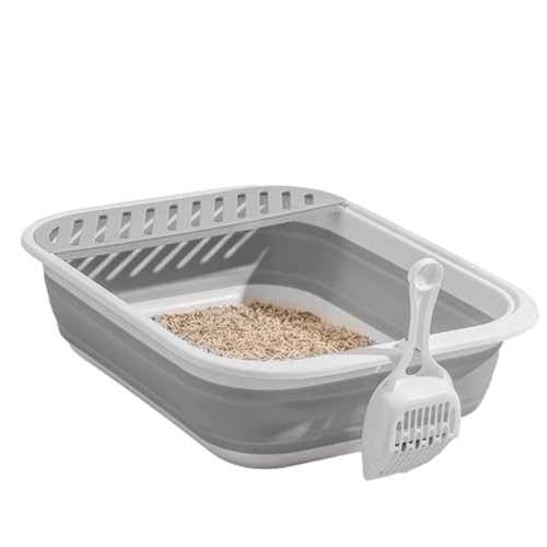 Zusammenklappbare Toilette, Faltbar, Wasserdicht, Offen, Für Reisen, Tragbare Toilette, Offene Toilette, ße Katzentoilette, Faltbar, Offene Reise, Tragbare Toilette, Heimtierbedarf Mit Pedal, Für K von Nuyhadds