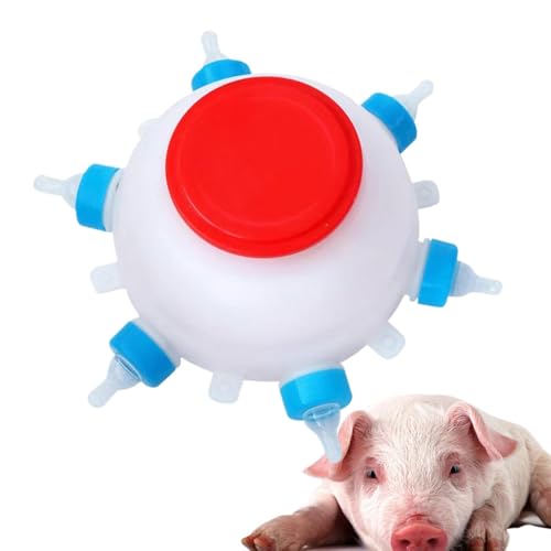 Animal Milk Feeder, Baby Lamp Goat Milk Feeder Tool, 2.5L Milk Feeder Calf Nursing Bottles Reusable Milk Feeder Farm Drinking Equipment Lamb Milk Feeder Puppy Milk Feeder for Animal Lamm von Nuyhgtr