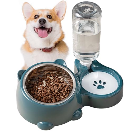 Dishwasher Safe Pet Bowls, Stylish Pet Food and Water Set, Easy Clean Double Bowls, Ergonomic Pet Feeding Bowls, Food and Water Dispenser for Pets, Pet Bowl Set with Stand, Pet von Nuyhgtr