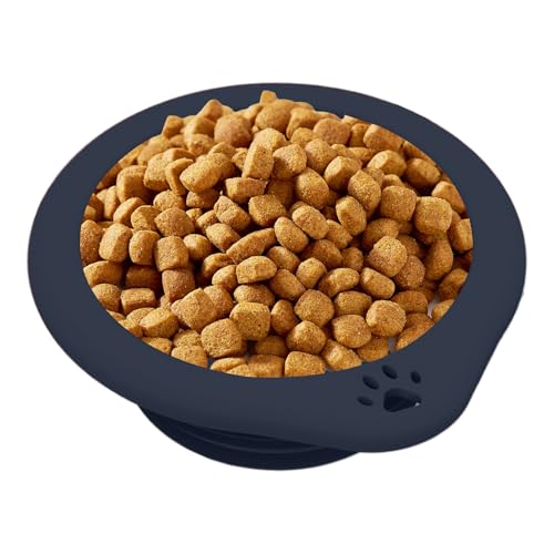 Foldable Dog Bowl, Silicone Portable Feeding Bowl, 300ml Expandable Travel Cup, Pet Water Container for Walking, Outdoors, Traveling, 6.69x5.91x0.47 inches, Green, Blue, Orange von Nuyhgtr