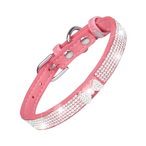 Glitzer-Hundehalsband – Mikrofaser-Strass-Halsband, reißfest, atmungsaktiv, glitzerndes Katzenhalsband, verstellbares Strass-Katzenhalsband, weibliches Hundehalsband für Welpen, Hochzeit, Haustier Glitzer-Hundehalsband – Mikrofaser-Strass-Halsband, reißfest, atmungsaktiv, glitzerndes Katzenhalsband, verstellbares Strass-Katzenhalsband, weibliches Hundehalsband für Welpen, Hochzeit, Haustier von Nuyhgtr
