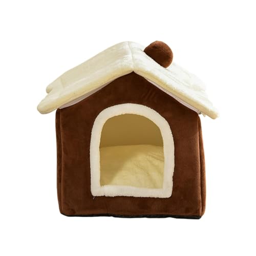 Halbgeschlossenes Katzenbett, überdachte Katzenbetten, weiches Winter-Haustierhaus, gemütliche Katzenhöhle, Indoor-Katzenmöbel, bequeme Kätzchenhöhle, 40 x 35 cm, überdachtes Katzenbett, perfekt zum Halbgeschlossenes Katzenbett, überdachte Katzenbetten, weiches Winter-Haustierhaus, gemütliche Katzenhöhle, Indoor-Katzenmöbel, bequeme Kätzchenhöhle, 40 x 35 cm, überdachtes Katzenbett, perfekt zum von Nuyhgtr